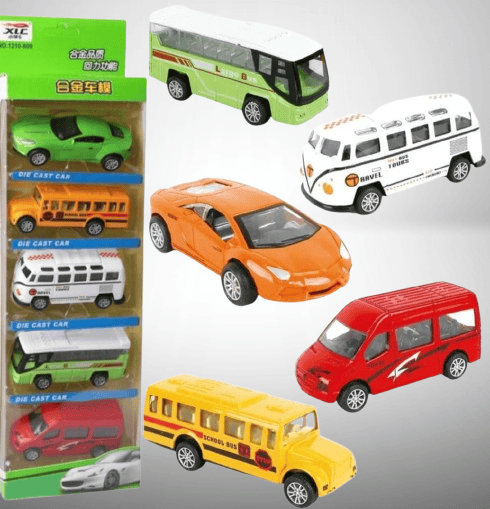 Die-Cast Car & Bus Set
