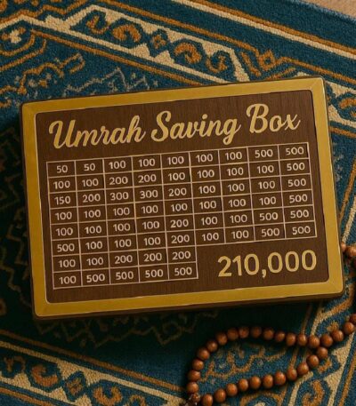 Wooden Umrah Saving Box