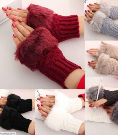 Warm Fur Gloves