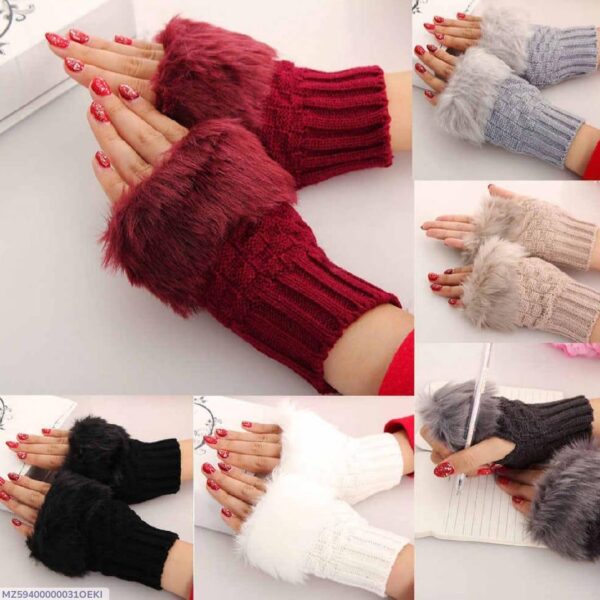 Warm Fur Gloves